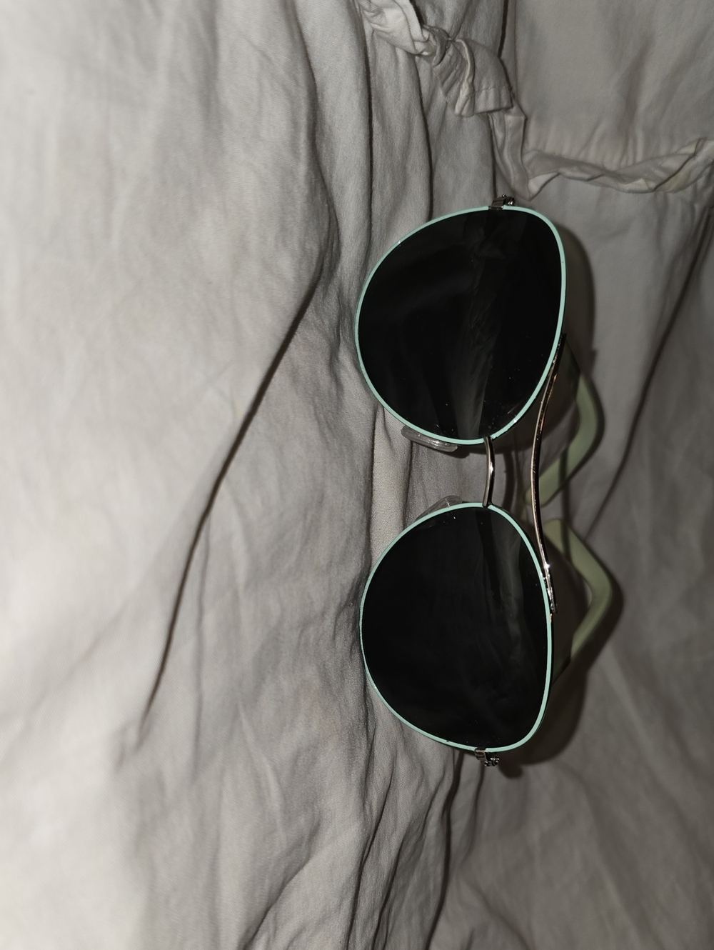 Aviator Sunglasses with Mint Trim